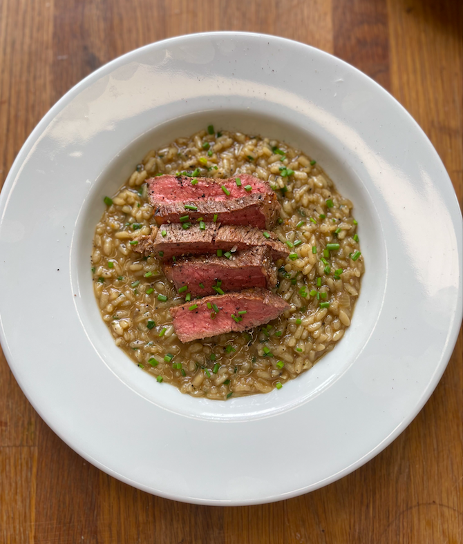 Steak risotto